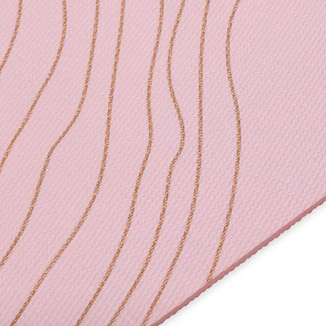 Alt view image 4 of 4 - Premium Yoga Mat, 6mm Thick Print Mat (Topo Sherbet) | Premium 6mm Print Mat | Extra-Thick Cushioning | Textured Non-Slip Surface | Yoga, Pilates & Floor Workouts | 68"x24"