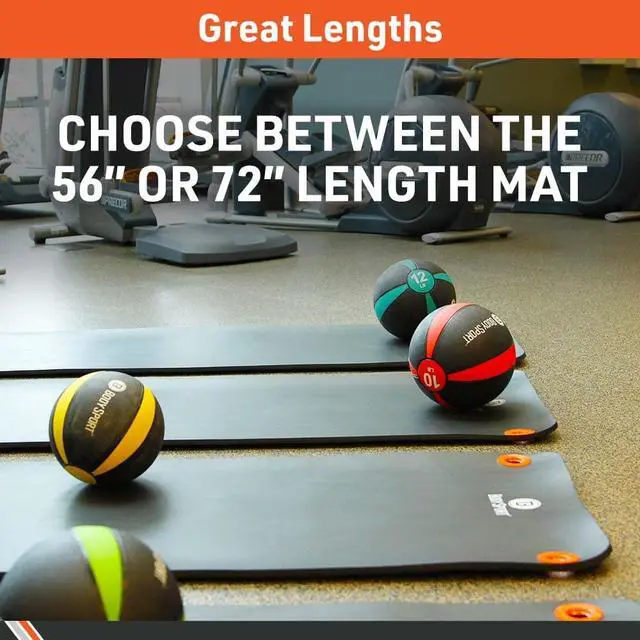 Alt view image 4 of 7 - Non-Slip Exercise Mat for Men & Women, 56 x 24 in. - 1/2 in. Thick Foam Surface for Yoga, Pilates, Fitness & Aerobic Workouts (Black)