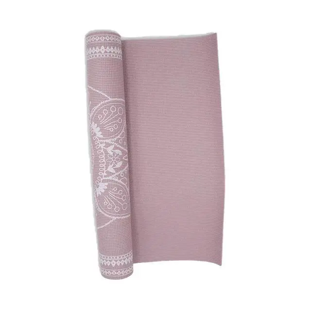 Alt view image 3 of 5 - YM41222MAV Mauve Medallion Tapestry Yoga Mat (4MM)