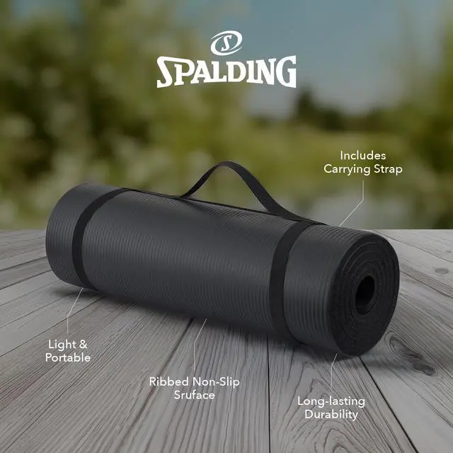 Alt view image 2 of 6 - Exercise Mat Extra Long 84 Inch, Non-Slip Fitness & Yoga Mat for Floor Workouts, Stretching & Home Exercise