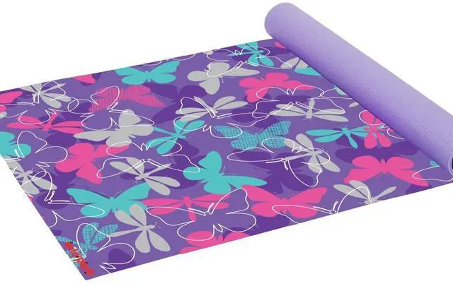 Main image of Kids Yoga Mat - Yoga Mats for Kids, Home Workout, Travel, Fitness, Pilates, Stretching, Sturdy Non-Slip Exercise Mat for Toddlers, Size 60 x 24, 3mm Thick Free of Toxic Phthalates