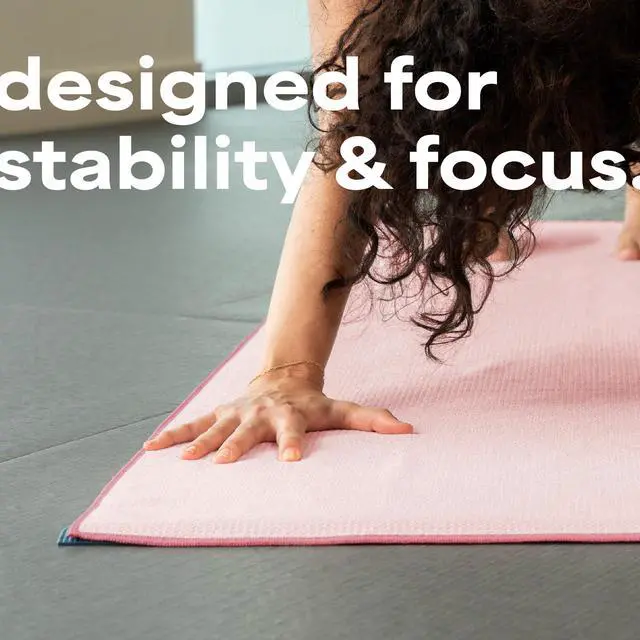 Alt view image 4 of 6 - Aura Microfiber Yoga Mat Towel with Grip, 24" x 72", Pink | Silicone Grip Backing, Soft and Absorbent, Quick-Dry for Gym, Pilates, and Hot Yoga, Compact for Gym Bag, Machine Washable