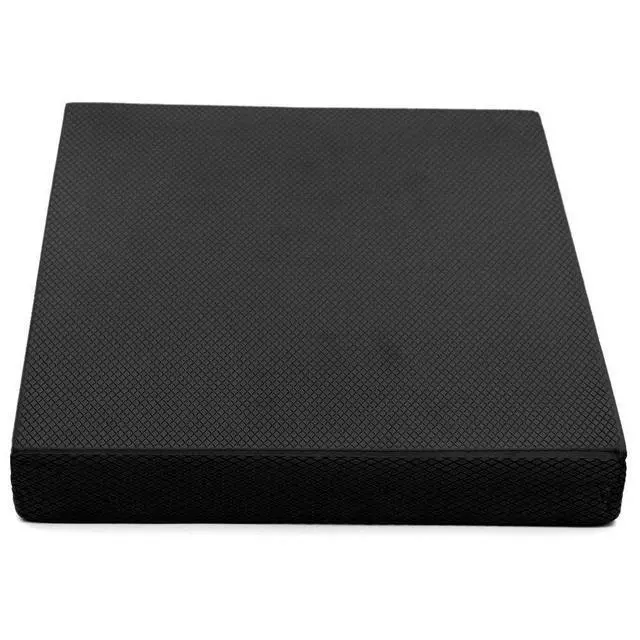 Alt view image 3 of 5 - Non-Slip Balance Foam Pad,Gym Exercise Mat for Physical Therapy, Stability Workout, Knee and Ankle Exercise, Strength Training, Rehab - Chair Cushion for Adults, Kids, and Travel(Black)