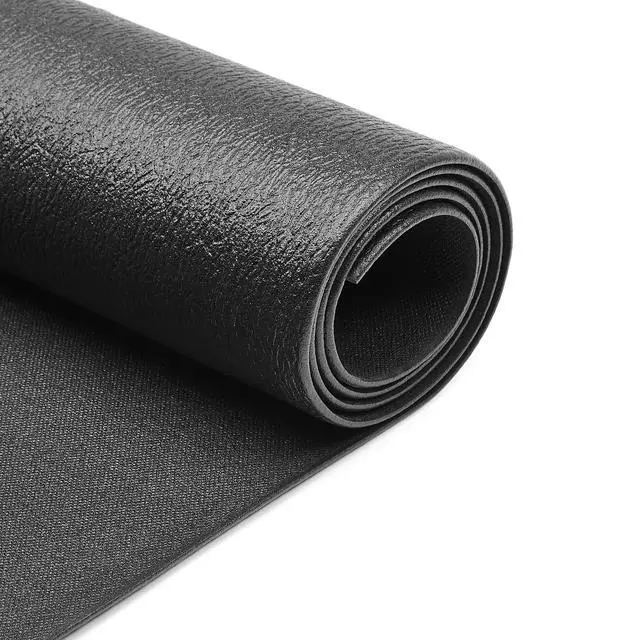 Alt view image 3 of 4 - Treadmill Mat and Exercise Equipment Floor Protector, Non-Slip, Noise Reduction, 2.5 Feet x 6.0 Feet, Black
