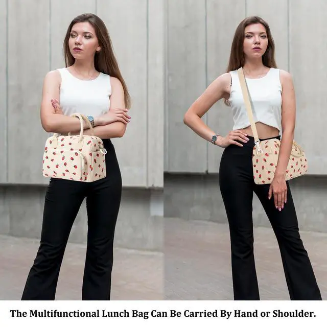 Alt view image 7 of 7 - Insulated Lunch Bag for Women Men Large Reusable Lunch Box Adult Leakproof Portable Cooler Tote Bags for Work Picnic