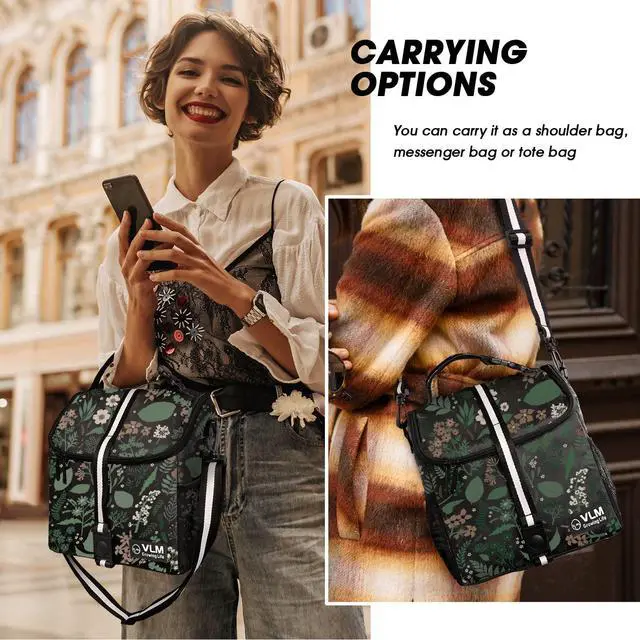 Alt view image 5 of 6 - Lunch Box for Women, Insulated Lunch Bag Women with Adjustable Shoulder Strap, Cute Lunch Tote Bag for Work,Picnic,Camping