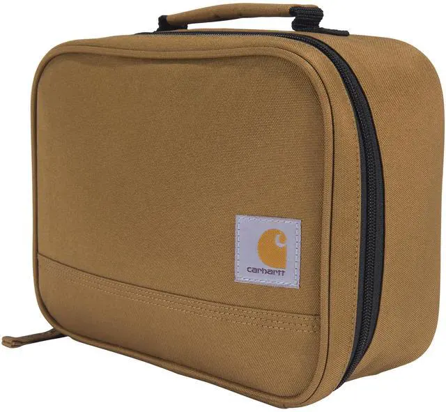 Main image of Insulated Lunch Cooler For Men and Women, Fully Insulated Lunch Pale for Everyday Use, 4 Can (Brown) | For Men and Women, Fully Insulated Lunch pale for Back to School and Everyday Use