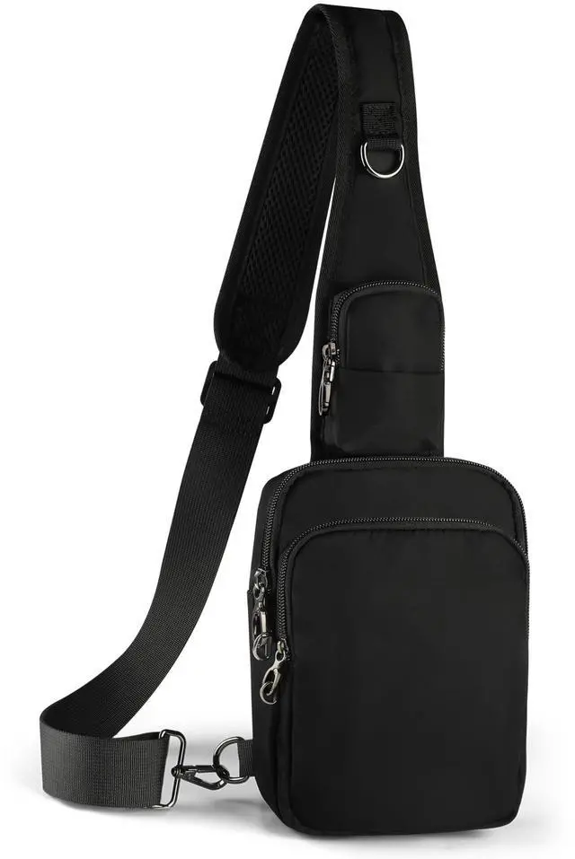 Main image of Sling Bag, Crossbody Bag with Zipper Lock, RFID Blocking & Water Resistant for Men and Women