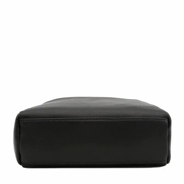 Alt view image 6 of 7 - Triple Zip Small Crossbody Bag (Black)