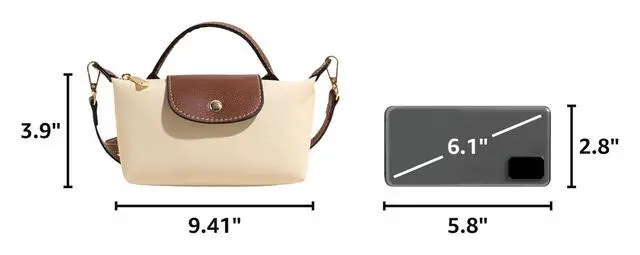 Alt view image 3 of 7 - Fashion Mini Crossbody Bag, Handbags Purses with Adjustable Strap for Women, Ladies Shoulder Totes Bag (Cream)