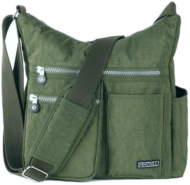 Main image of Women's Nylon Crossbody Purse, Anti-Theft RFID Lightweight | water-resistant, padded strap, multi-storage pockets, versatile for commute, travel & daily use