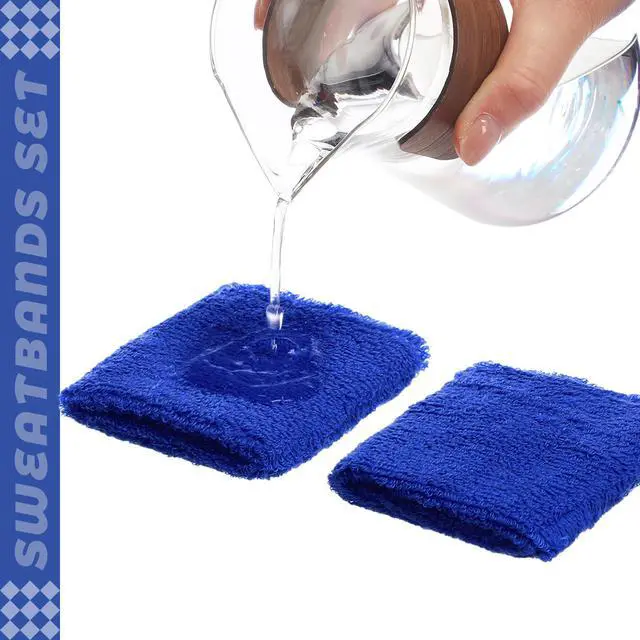 Alt view image 6 of 7 - 24 Pcs Dark Blue Kids Sweat Wristbands, 2.36 Inch Sports Wrist Sweatbands, Bulk Athletic Basketball Wrist Bands for Youth Boys Girls, Back to School Gifts & End of Year Student Supplies