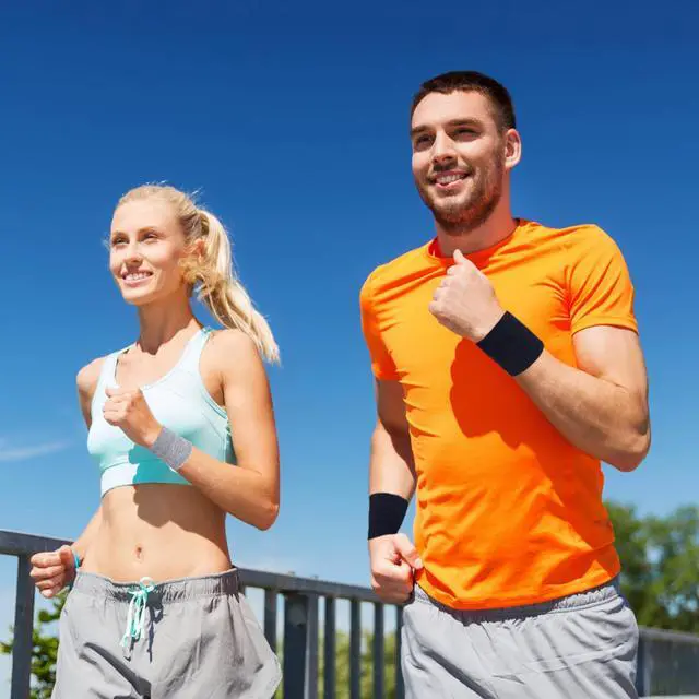 Alt view image 7 of 7 - 8 Pack Wrist Sweatbands Tennis Wrist Bands Absorbent Sweat Band for Men and Women, Breathable Cotton Sweatbands for Working Out, Football, Basketball, Running Athletic Sports -Black
