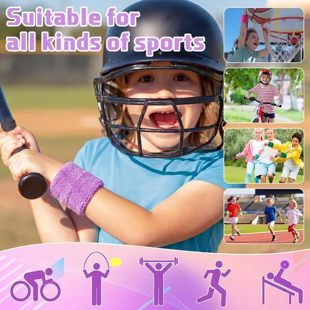 Alt view image 3 of 6 - 72 Pcs Wrist Sweatbands Bulk, Multicolor | for Kids Adult Teams, Sweat Bands Sports, Wristband Athletic, Neon Sweatbands for Basketball Tennis, Running Gym Party Gifts