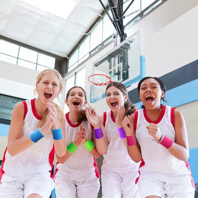 Alt view image 4 of 7 - 60 Pcs Neon Color Wristband Bulk Sweatband Neon 80s Sports Tennis Wristband Thick Cotton Gymnastics Adult Sweat Band Absorbent Sweatband for Men Women Supply Basketball Football 30 Pair