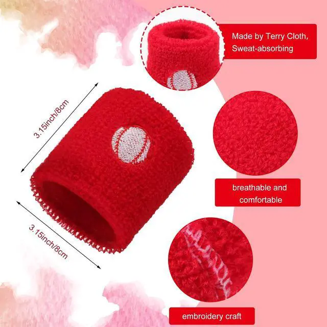 Alt view image 2 of 7 - 36-Piece Sports Wristbands - Kids Sports Themed Birthday Party Supplies in 6 Colors and 4 Designs