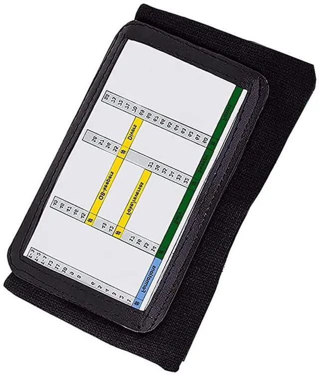 Main image of Playbook Wristband QB, Adult Football Playbook, 3 Slots, Black 1 Pack | Football Quarterback play wristbands for Adults wrist coach for all sports, helps call plays quickly & stay organized.