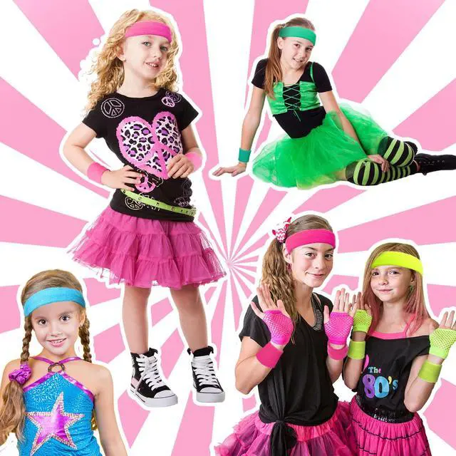 Alt view image 3 of 7 - 36pcs Neon Sweatband Wristband 80 90s Sport Party Favor, Multicolor, Small