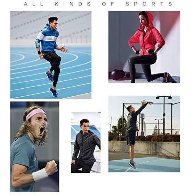 Alt view image 3 of 5 - 24 Pieces Sports Wristbands Wrist Sweatbands, Colorful Sweat Bands for Teams, Soft Cotton Stretchy Wrist Bands for Gym, Working Out, Tennis, Gymnastics, Basketball, Running