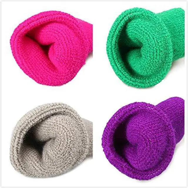 Alt view image 4 of 7 - 12 Pairs Colorful Cotton Sweatbands Sports Basketball Wristband Athletic Wrist Sweat Bands for Gym Yoga Tennis Etc.