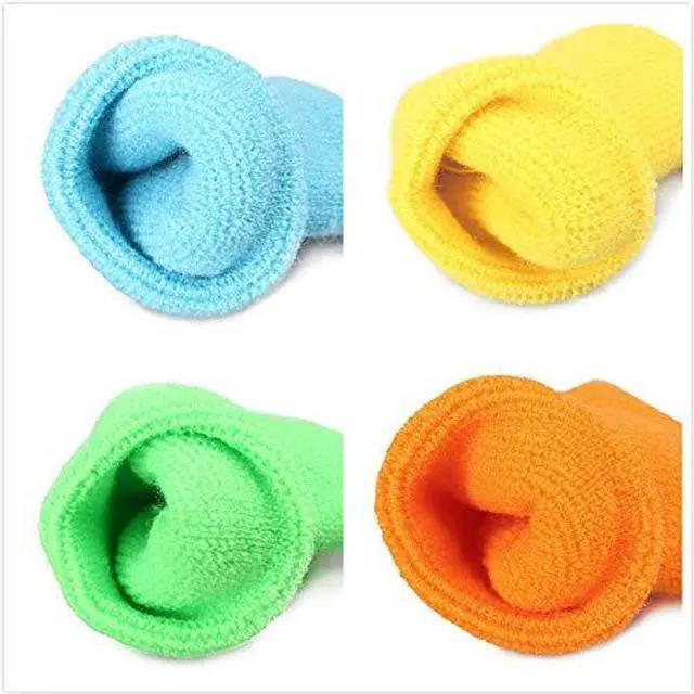 Alt view image 3 of 7 - 12 Pairs Colorful Cotton Sweatbands Sports Basketball Wristband Athletic Wrist Sweat Bands for Gym Yoga Tennis Etc.