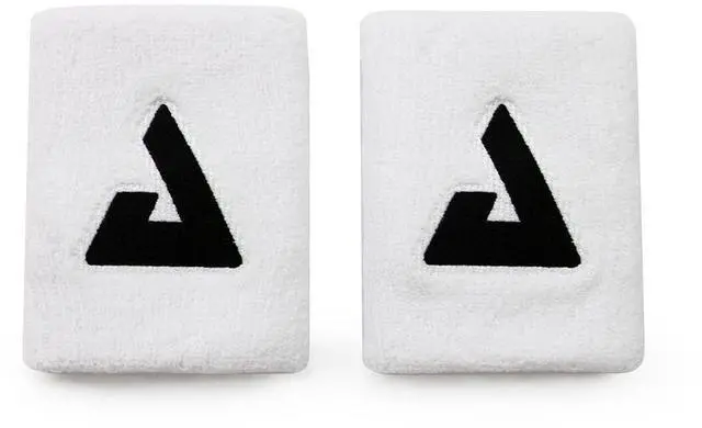 Main image of Trinity Wristband 2 Pack White Wrist Bands with Moisture Wicking Performance Material 4 inch Elastic Sweatband for Wrists Table Tennis & Pickleball Accessory