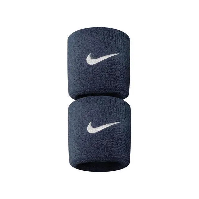 Alt view image 5 of 7 - Swoosh Wristbands 2pk Black | White
