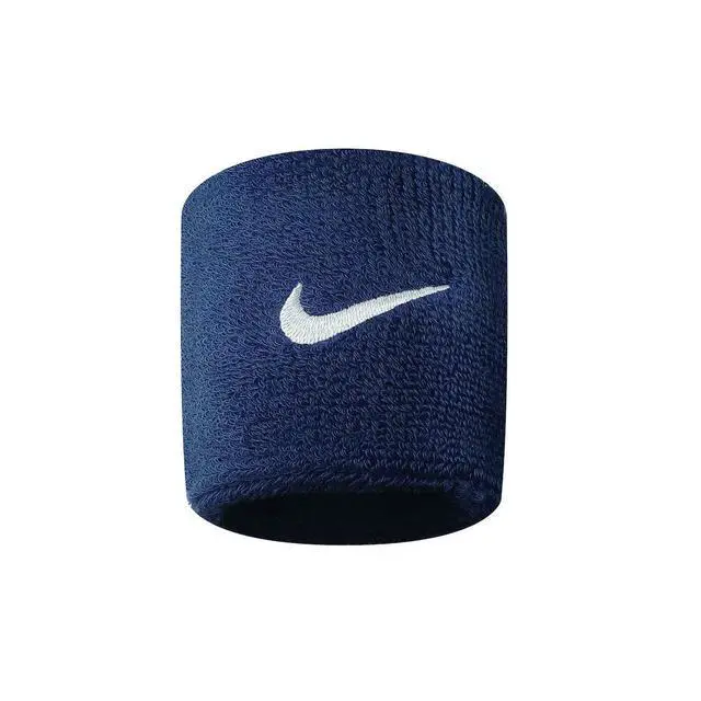 Alt view image 6 of 7 - Swoosh Wristbands 2pk Black | White