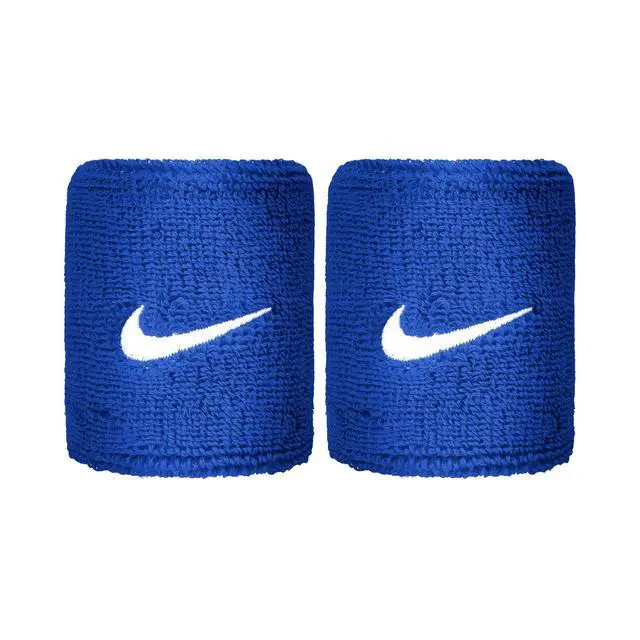 Alt view image 7 of 7 - Swoosh Wristbands 2pk Black | White