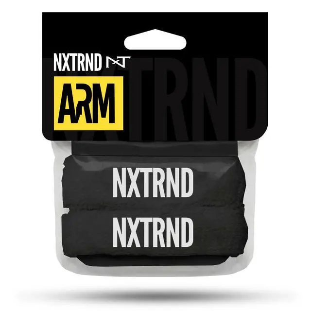 Alt view image 2 of 7 - 1 Pair Bicep Bands, Sweat-Absorbent Arm Sweatbands, Football Accessory (Black)