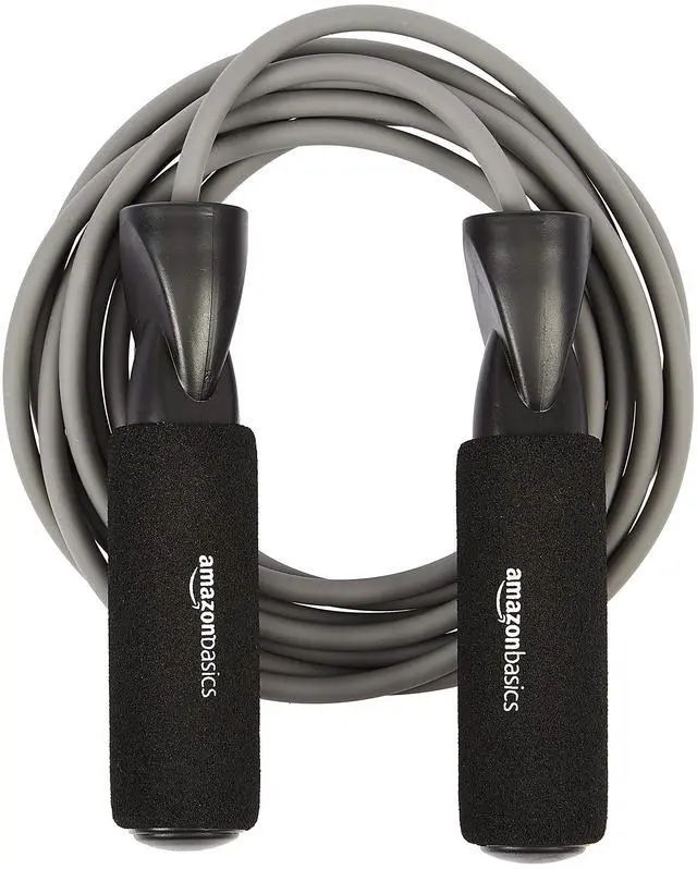 Main image of Jump Rope for Exercise, Cardio and Home Workout, Length Adjustable, 118 Inches, Grey
