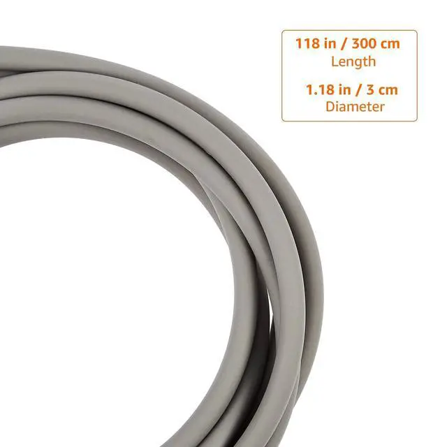 Alt view image 4 of 4 - Jump Rope for Exercise, Cardio and Home Workout, Length Adjustable, 118 Inches, Grey