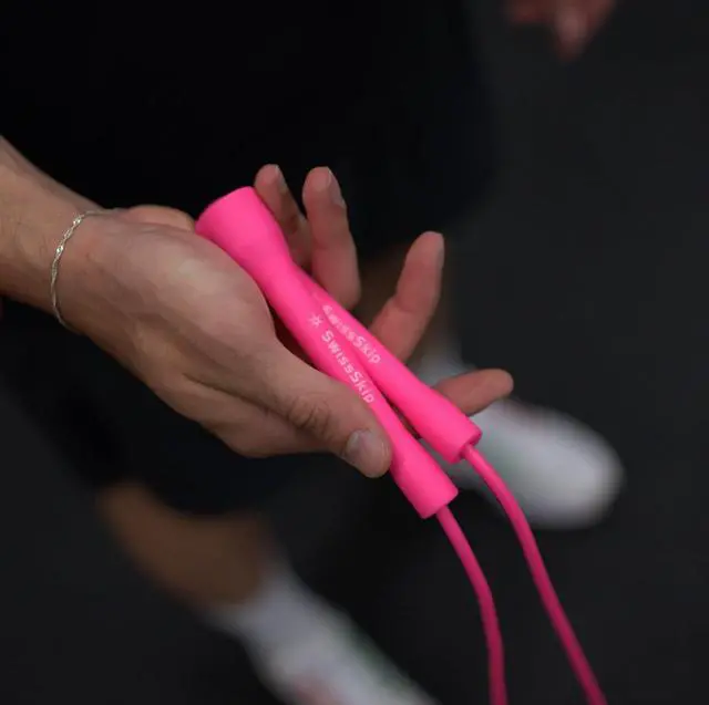 Alt view image 2 of 7 - Speed Jump Rope by Dayan Kolev, 5mm PVC Skipping Rope, for Beginners and Advanced Athletes, Ideal for Fitness, Cardio, Boxing & CrossFit, Adjustable length with Unbreakable Handles (Pink)