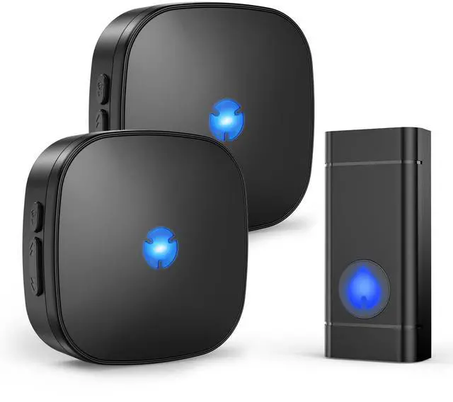 Main image of Wireless Doorbell 1000ft Range IP55 Waterproof, 58 Ringtones | Wired Doorbell Alternative,5 Volume Levels, Plug-in Installation for Home Office Classroom