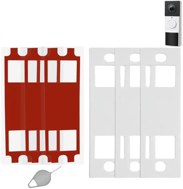 Main image of Adhesive Video Doorbell Tape Mount Compatible with Tapo D210,Tapo D225 2K | No Drill No Damaging Wall,Strong Adhesive Mounting Strips,Sturdy and Long-lasting,Renter-friendly,with Doorbell Opening Tool