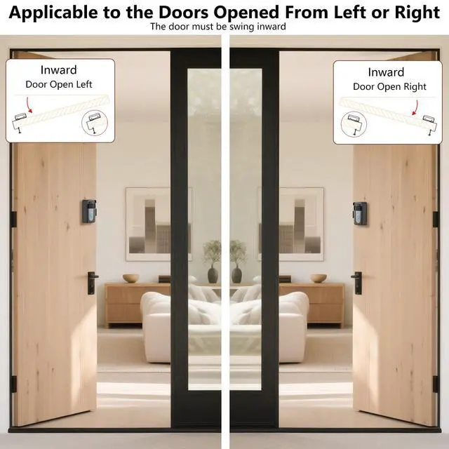 Alt view image 5 of 7 - Anti-Theft Doorbell Camera Mount Compatible with Ring Battery Doorbell 2nd Gen (2020/2024 Release), 1/2/3 Plus/3/4/Battery Doorbell Plus/Pro, No Drill Camera Door Mount Holder for Houses, Rentals