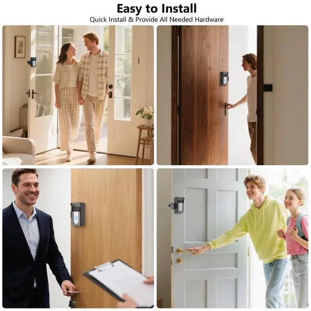 Alt view image 7 of 7 - Anti-Theft Doorbell Camera Mount Compatible with Ring Battery Doorbell 2nd Gen (2020/2024 Release), 1/2/3 Plus/3/4/Battery Doorbell Plus/Pro, No Drill Camera Door Mount Holder for Houses, Rentals