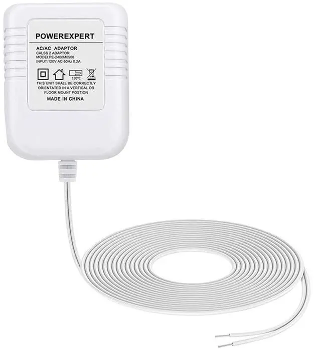Main image of 24V Transformer C Wire Adapter for All Versions of Ring Doorbell, Eufy E340, Wyze Video Doorbells, and Compatible with Thermostat Nest 1st/2nd, Ecobee, Honeywell, Sensi Power Supply 8M(315 inch)