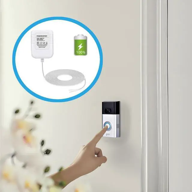 Alt view image 4 of 7 - 24V Transformer C Wire Adapter for All Versions of Ring Doorbell, Eufy E340, Wyze Video Doorbells, and Compatible with Thermostat Nest 1st/2nd, Ecobee, Honeywell, Sensi Power Supply 8M(315 inch)