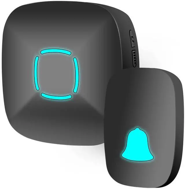 Main image of Wireless Doorbell, Waterproof Chime Kit with 36 Chimes, LED Flash, 1000ft | Adjustable Volume Control, Easy Installation, No Wiring Required, Memory Function, Multiple Sound Options, Home & Office Use