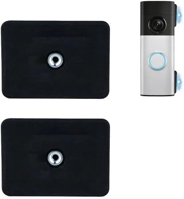 Main image of Magnetic Doorbell Mount Compatible with Ring BatteryDoorbell/Plus/Pro, 202 2 Pack strong magnetic bracket , no drill magnet doorbell holder for apartment house office, for iron doors or metal surfaces