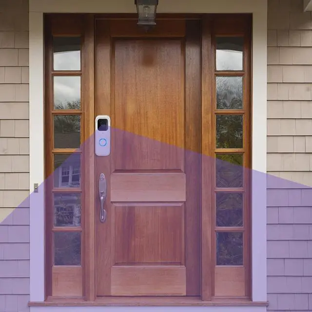 Alt view image 5 of 6 - Adhesive Door Mount Compatible with Blink Video Doorbell (2021&2023 Release), No-Drill Mounting Bracket, Not for Blink Battery Doorbell 2K+ /Blink Video Doorbell (2025 2nd Gen), Black