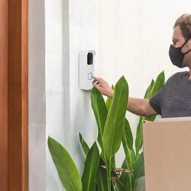 Alt view image 6 of 6 - Adhesive Door Mount Compatible with Blink Video Doorbell (2021&2023 Release), No-Drill Mounting Bracket, Not for Blink Battery Doorbell 2K+ /Blink Video Doorbell (2025 2nd Gen), Black