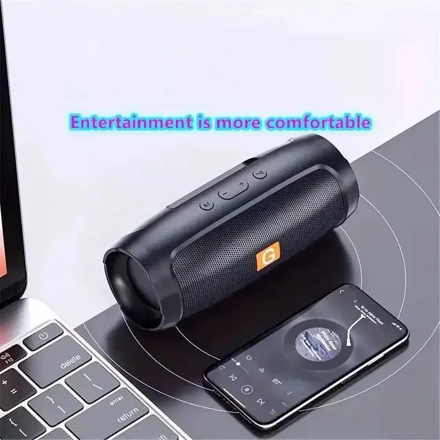 Alt view image 2 of 6 - Bluetooth Speaker, Portable Wireless Speaker for Family/Party/Outdoor/Beach, Electronics, Birthday Gifts, for Friends, Family (Black), GTO-5