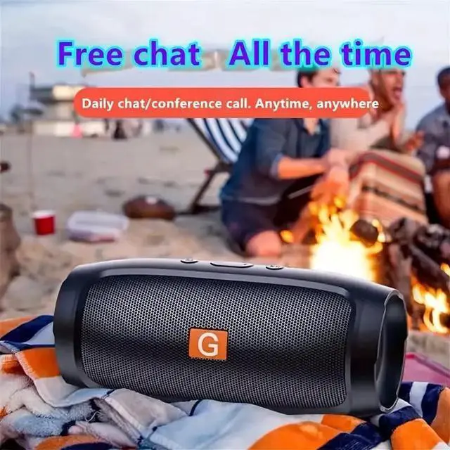 Alt view image 6 of 6 - Bluetooth Speaker, Portable Wireless Speaker for Family/Party/Outdoor/Beach, Electronics, Birthday Gifts, for Friends, Family (Black), GTO-5