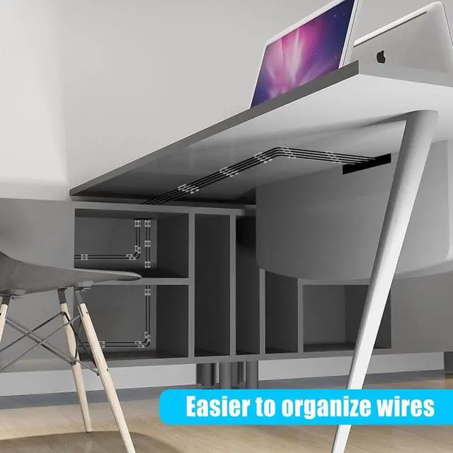 Alt view image 5 of 7 - 50pcs Medium Self Adhesive Cable Clips Clear,Wire Clips Cable Management Wire Organizer Cord Holder for Under Desk, Car, Wall, TV PC Ethernet Cable