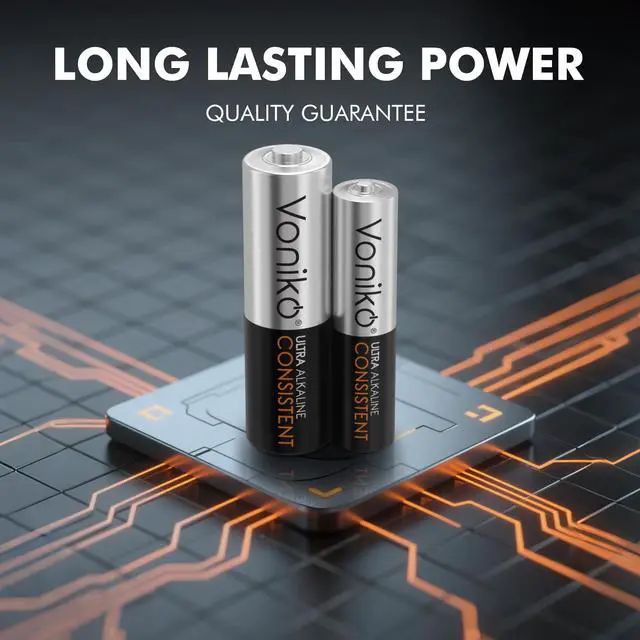 Alt view image 5 of 7 - AA and AAA Batteries 24 Count Combo Pack, 12 Double A and 12 Triple A Batteries, 1.5V Premium Alkaline Battery, 10-Year Shelf Life