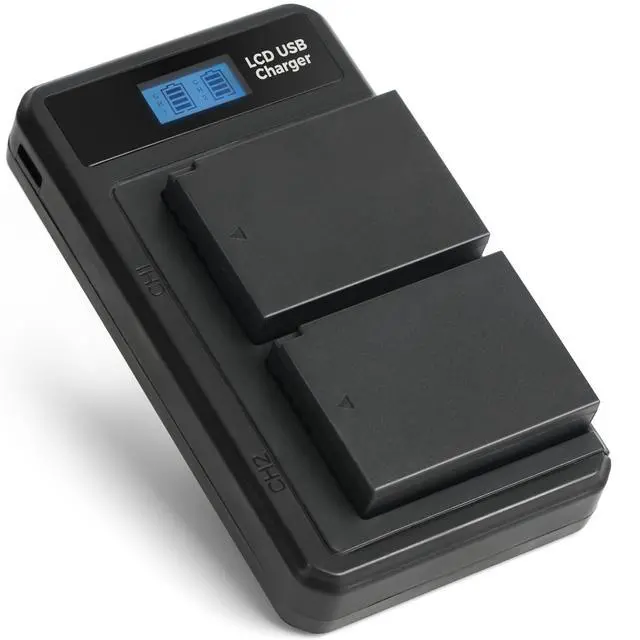 Alt view image 3 of 4 - LP-E10 Battery 2-Pack with USB-C Dual Charger, 1500mAh Replacement Batteries for Canon EOS Rebel T7 T6 T5 T3 T100, Kiss X50 X70 X80 X90, EOS 1100D 1200D 1300D 1500D 2000D 3000D 4000D Cameras