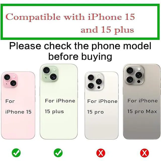 Alt view image 2 of 6 - 2pcs/Set 15 Plus Camera Lens Replacement for iPhone 15 Camera Lens Rear Glass Replacement with Pre-Installed Adhesive + Repair Tool Kit, Anti-Lens Scratch & Waterproof