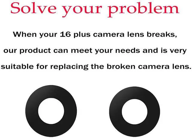 Alt view image 4 of 6 - 2pcs/Set Back Rear Camera Lens Glass Replacement for iPhone 16 Plus Camera Lens Replacement with pre-Installed Adhesive and Reparing Toolkits
